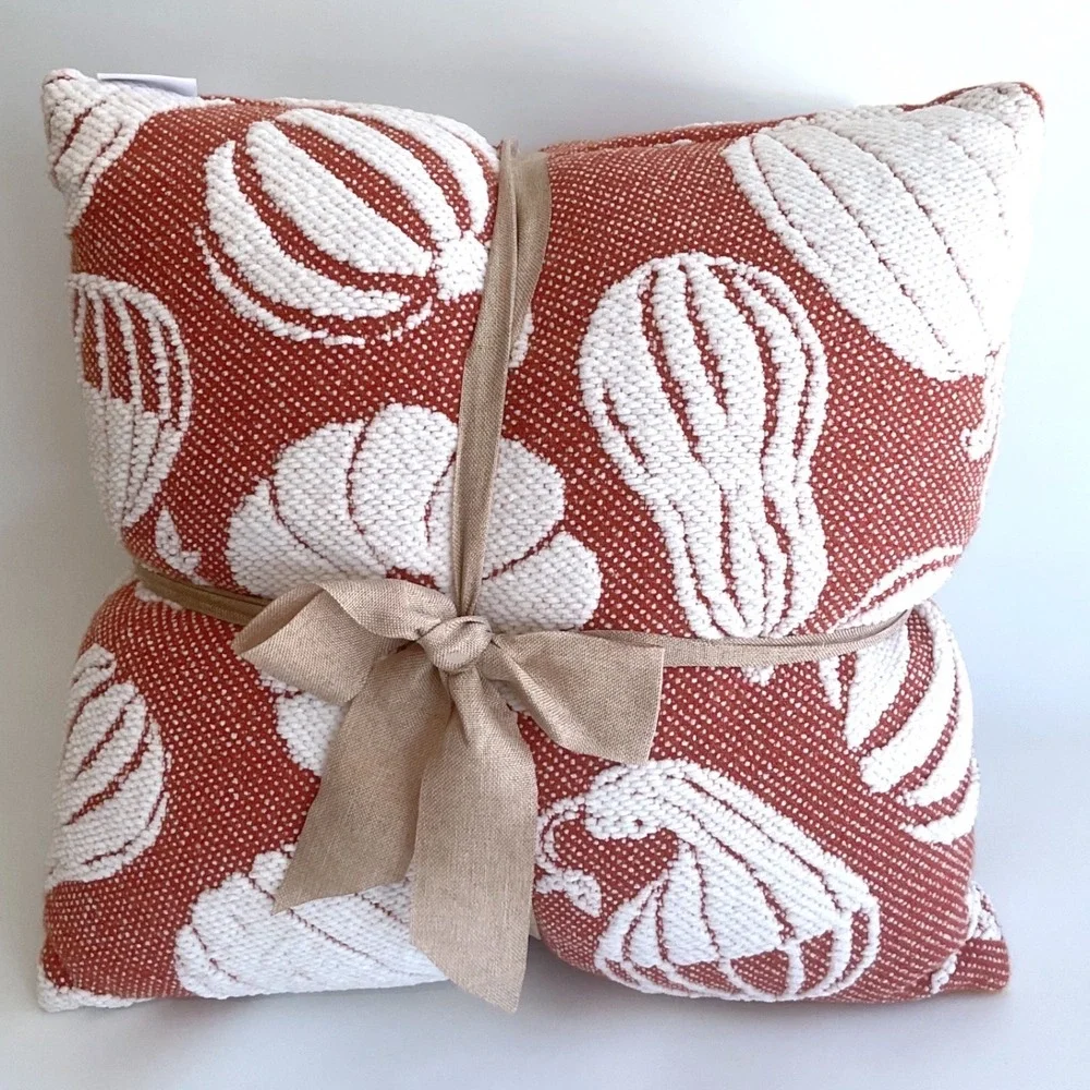 Martha Stewart Fall Pumpkin Gourd Decorative Pillows Set of 2 18